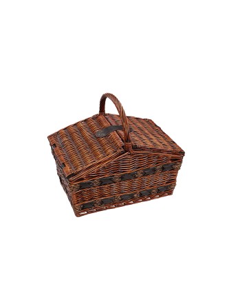Cos de picnic pentru 4 persoane, salcie impletita, model Como - CILIO